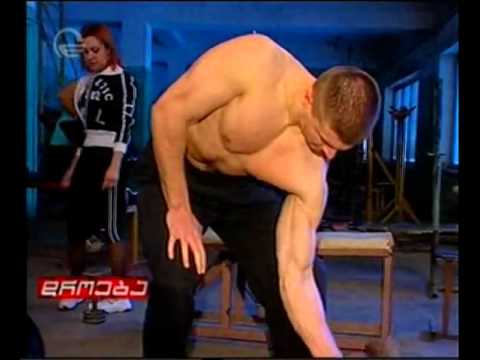 Viktor Gegeshidze Georgia Bodybuilder TV imedi.  DROEBA